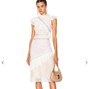 Sea New York Awry Lace Ruffle Midi Dress - 2